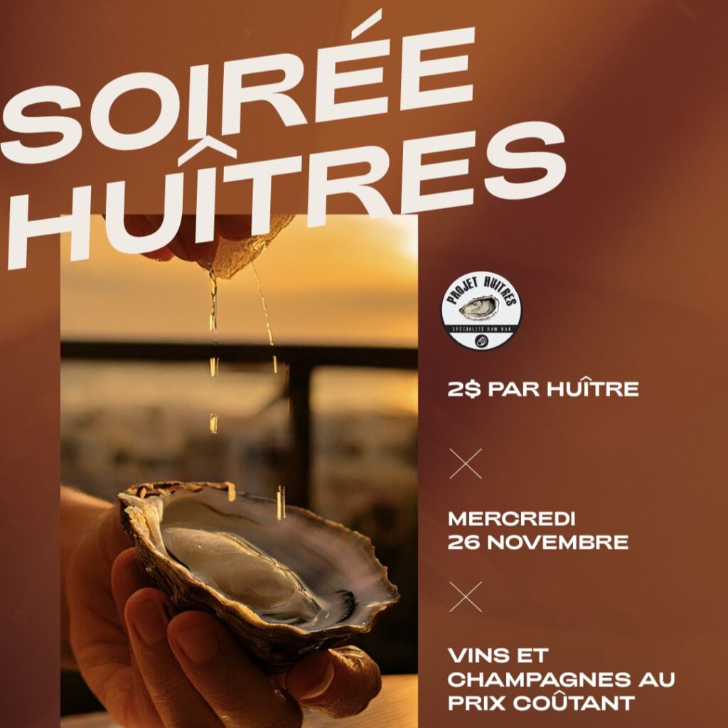 Huîtres à 2$ – Shaker Victo